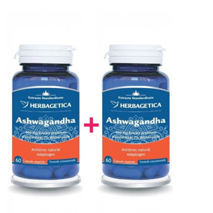 Ashwagandha, 60 + 60 capsule, Herbagetica