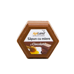 ApiLand Sapun natural din miere si ciocolata 100g