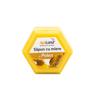 ApiLand Sapun natural din miere si polen 100g