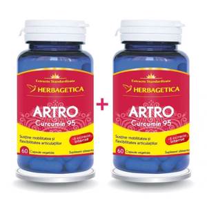 Artro+ Curcumin95, 60 + 60 capsule, Herbagetica