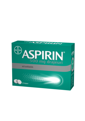 Aspirin 500mg-drj x 20-Bayer SRL