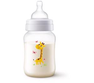 Avent Biberon anticolici clasic cu girafe 260ml SCF821/12