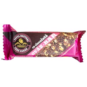 Baton cu ovaz, merisor si ciocolata, 60 g, Ambrozia