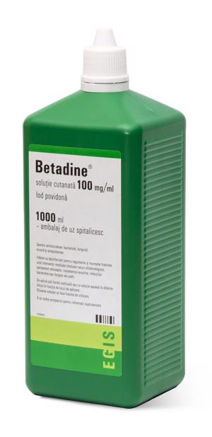 Betadine Solutie 10%-sol.cut. x 1000ml-Egis