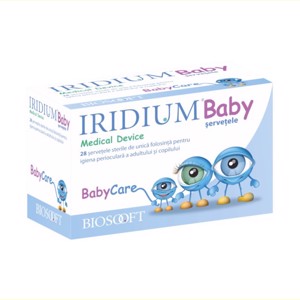 Biosooft Iridium Baby Servetele Ochi x 28