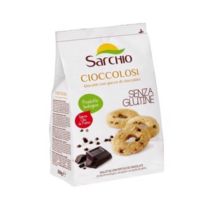 Biscuiti cu ciocolata ECO FG 200g (Sarchio)