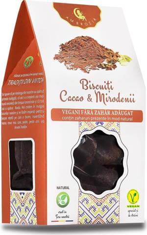 Biscuiti vegani cu cacao si mirodenii,130 g, Ambrozia