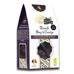Biscuiti vegani cu orez si coacaze, 130 g, Ambrozia