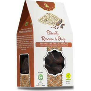 Biscuiti vegani cu roscove si ovaz, 130 g, Ambrozia