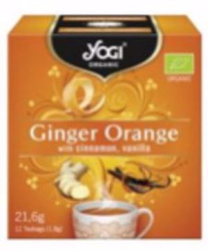 Ceai cu portocale, ghimbir,scortisoara si vanilie ECO 12pl (Yogi Tea)