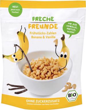 Cereale numere pt. mic dejun cu banane si vanilie Biox125g