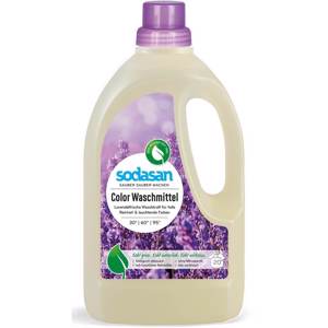 Detergent lichid pentru rufe colorate cu lavanda, 1.5L, Sodasan