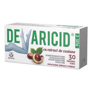 Devaricid Plus C cu Extract de Castane-cpr.film x 30-Biofarm