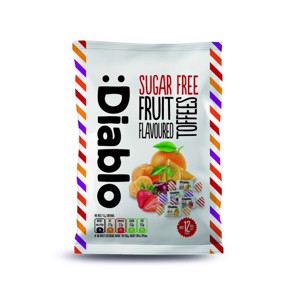 Diablo Caramele cu aroma de fructe fara zahar 75g