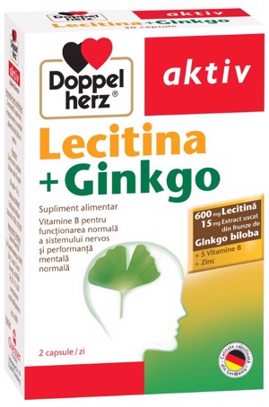 Doppel Herz Aktiv Lecitina+ Gingko-cps. x 30
