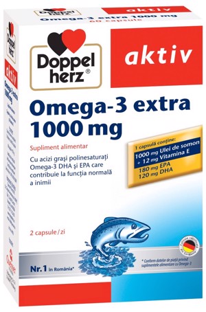Doppel Herz Aktiv Omega 3 Extra 1000mg x 60