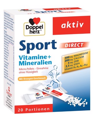 Doppel Herz Aktiv Sport Direct Vitamine+Minerale x 20pl