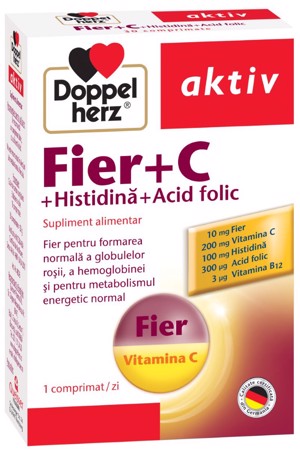 Doppel Herz Fier + Vit.C + Acid Folic x 30
