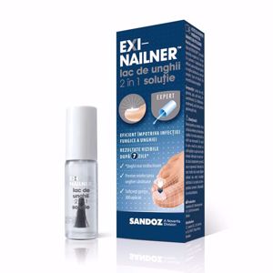 Exinailner Lac de Unghii 2 in 1-sol. 5ml