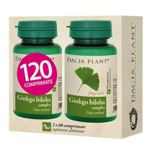 Ginkgo Biloba, 120 comprimate, Dacia Plant 