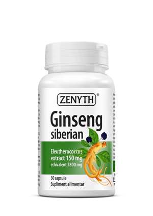 Ginseng siberian 150 mg, 30 capsule, Zenyth