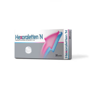 Hexoraletten N x 20-pastile - J&J CIM