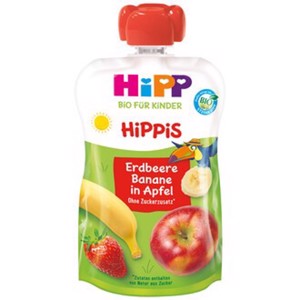 Hipp Hippis Piure fructe capsuni,banana,mar 100g