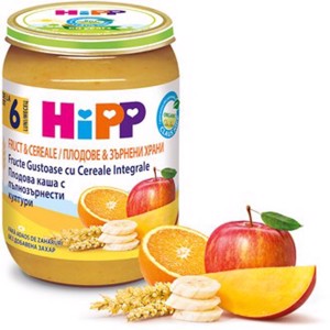 Hipp Piure Fructe&Cereale Gustare cu Fruct 190g