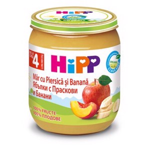 Hipp Piure Mere/Banane/Piersici
