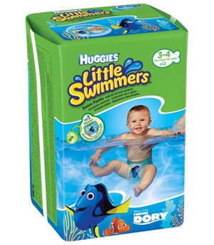 Huggies Pamp.Little Swimmers Chilotei 7-15kg x 12