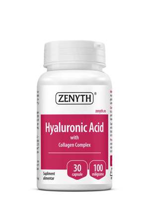 Hyaluronic Acid cu Collagen Complex, 30 capsule, Zenyth