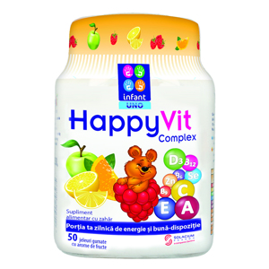 Infant Uno Happyvit Complex-ursuleti gumati  x 50-Solacium Pharma