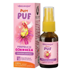 Ingerasul PufyPUF propolis si echinacea spray, 20 ml, Dacia Plant