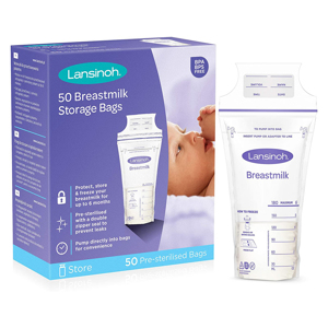 Lansinoh Pungi de stocare lapte matern 50buc