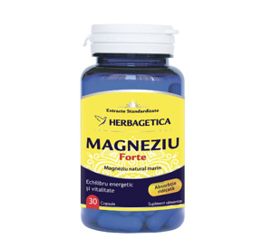 Magneziu Forte, 30 capsule, Herbagetica
