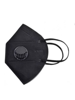 Masca de protectie KN95 FFP2 negru - valve x 10buc