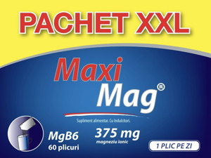 MaxiMag, 375 mg, 60 plicuri, Zdrovit