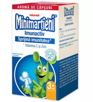 Minimartieni Imunactiv cu aroma de capsuni, 50 tablete, Walmark 
