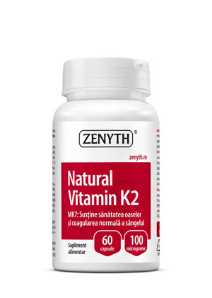 Natural Vitamina K2, 60 capsule, Zenyth 