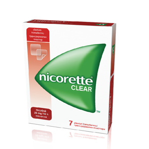 Nicorette Clear 25mg/16H plst x 7-McNeil