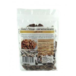 Nuci pecan prajite caramelizate usor sarate x 150 gr Deco