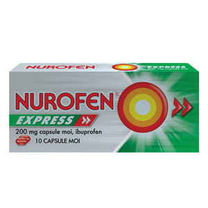 Nurofen Express 200mg cps.moi x 10 (Reckit)