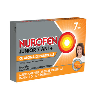 Nurofen Jr.Portocale 7ani+ cps moi x 24 (Reckit)