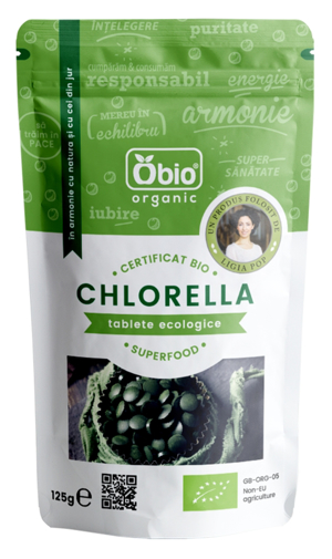Obio Chlorella tablete eco x125g