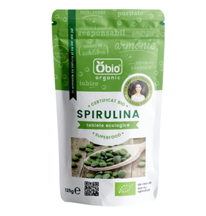 Obio Spirulina tablete eco x125g