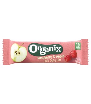 Organix Goodies Batoane din Cereale,Mere,Zmeura 30g 12+