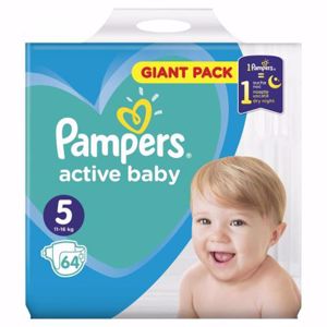 Pampers 5 Active Baby 11-16kg x 64buc
