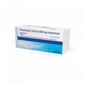 Paracetamol 500mg cpr x 20 (Zentiva)