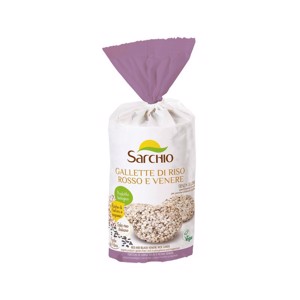 Rondele cu orez rosu si negru ECO FG 100g (Sarchio)