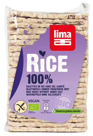 Rondele orez expandat fara sare eco 130g (Lima)